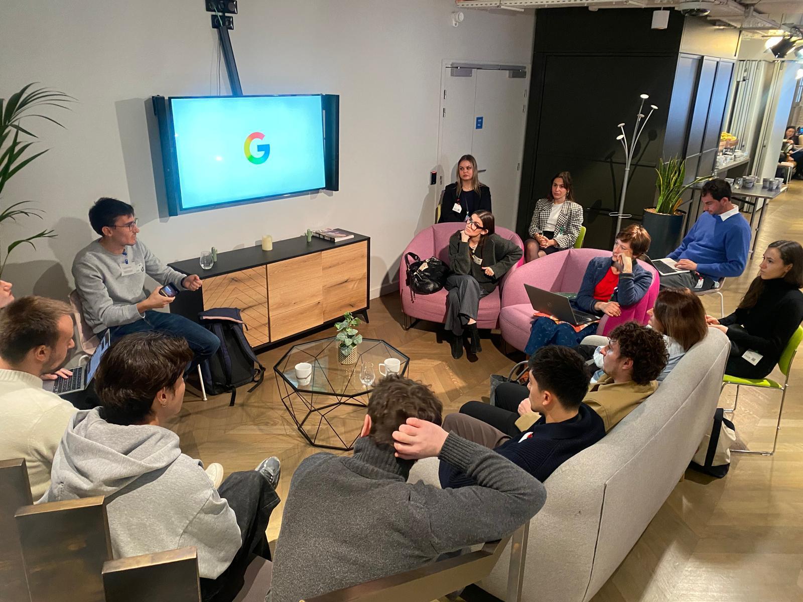 Atelier sur la réactivation des clients endormis chez Google Paris, événement RCS Reelevant x Sinch x Google